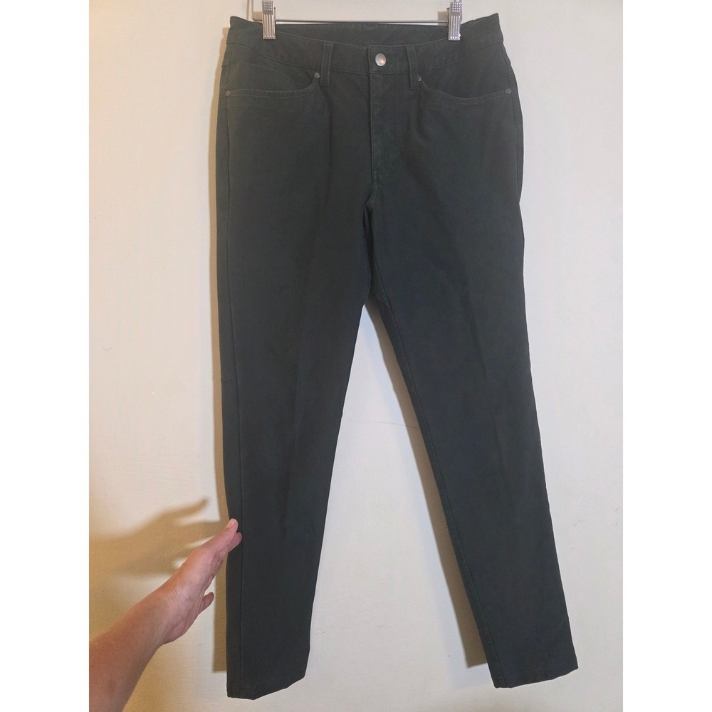 Lululemon Lab Mens Utilitarian Canvas Pants Size 30 Dark Green Charcoal‎ Stretch